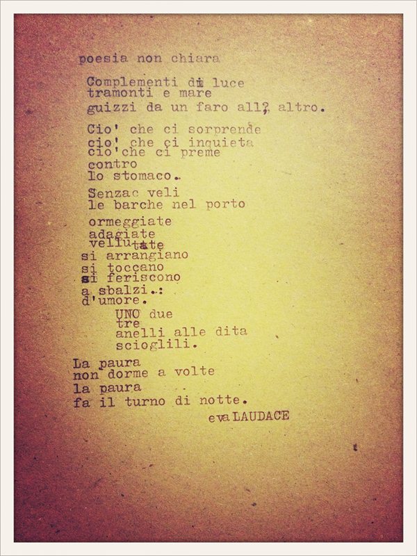 poesia non chiara